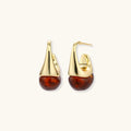 Amber Flow Drop Earrings by Gilded Beauty